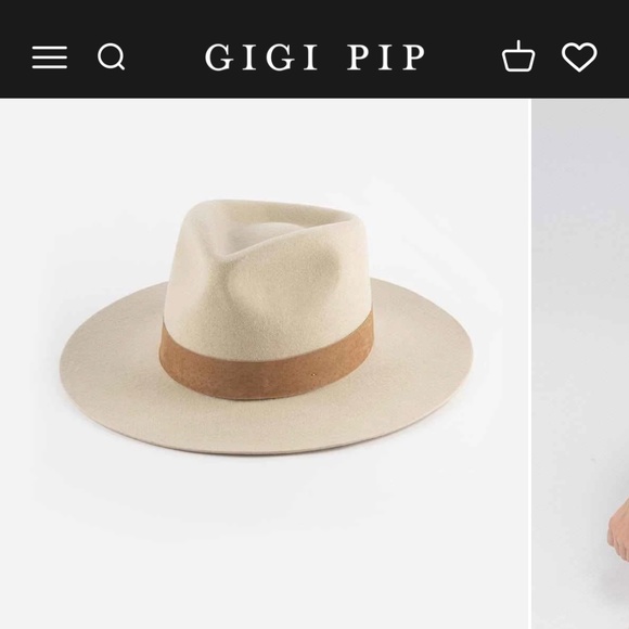 GIGI PIP Accessories - Gigi Pip Miller Ivory Fedora - Size 55